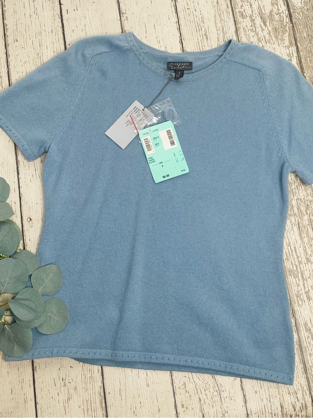 Classiques Entier Cashmere Short Sleeve Shell Top